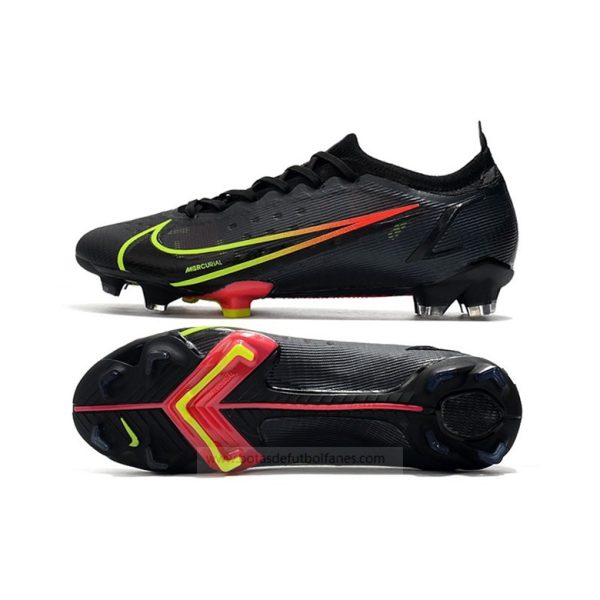 Nike Mercurial Vapor Elite FG Negro x Prisma Negro Amarillo Rojo